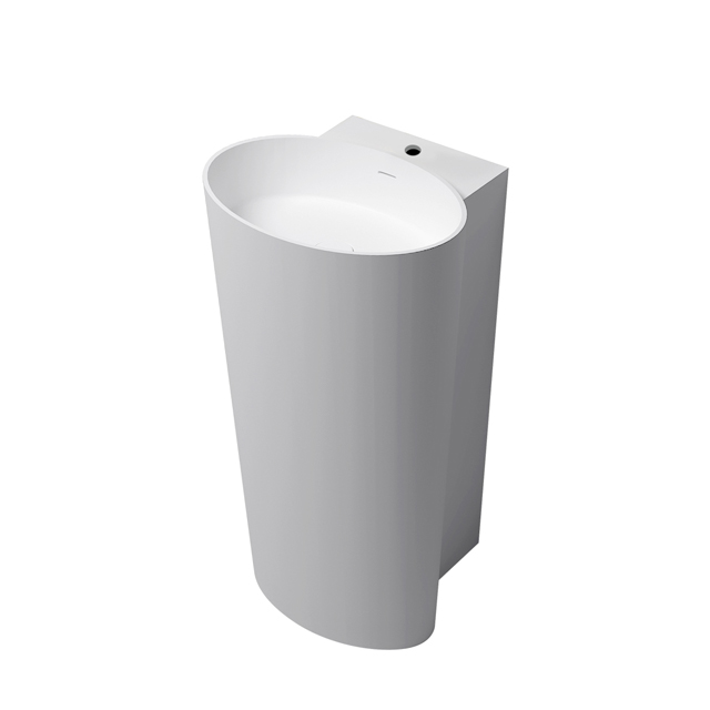 Stilvolles weißes ovales Waschbecken zum Verkauf - MUNK