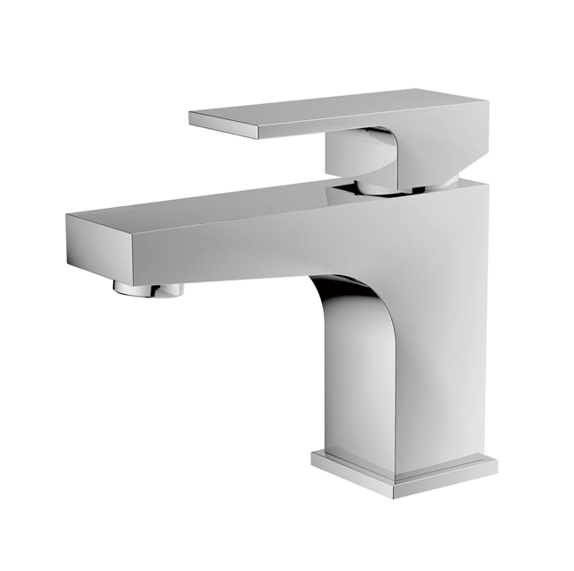 Quadratischer Einhand-Badezimmerhahn